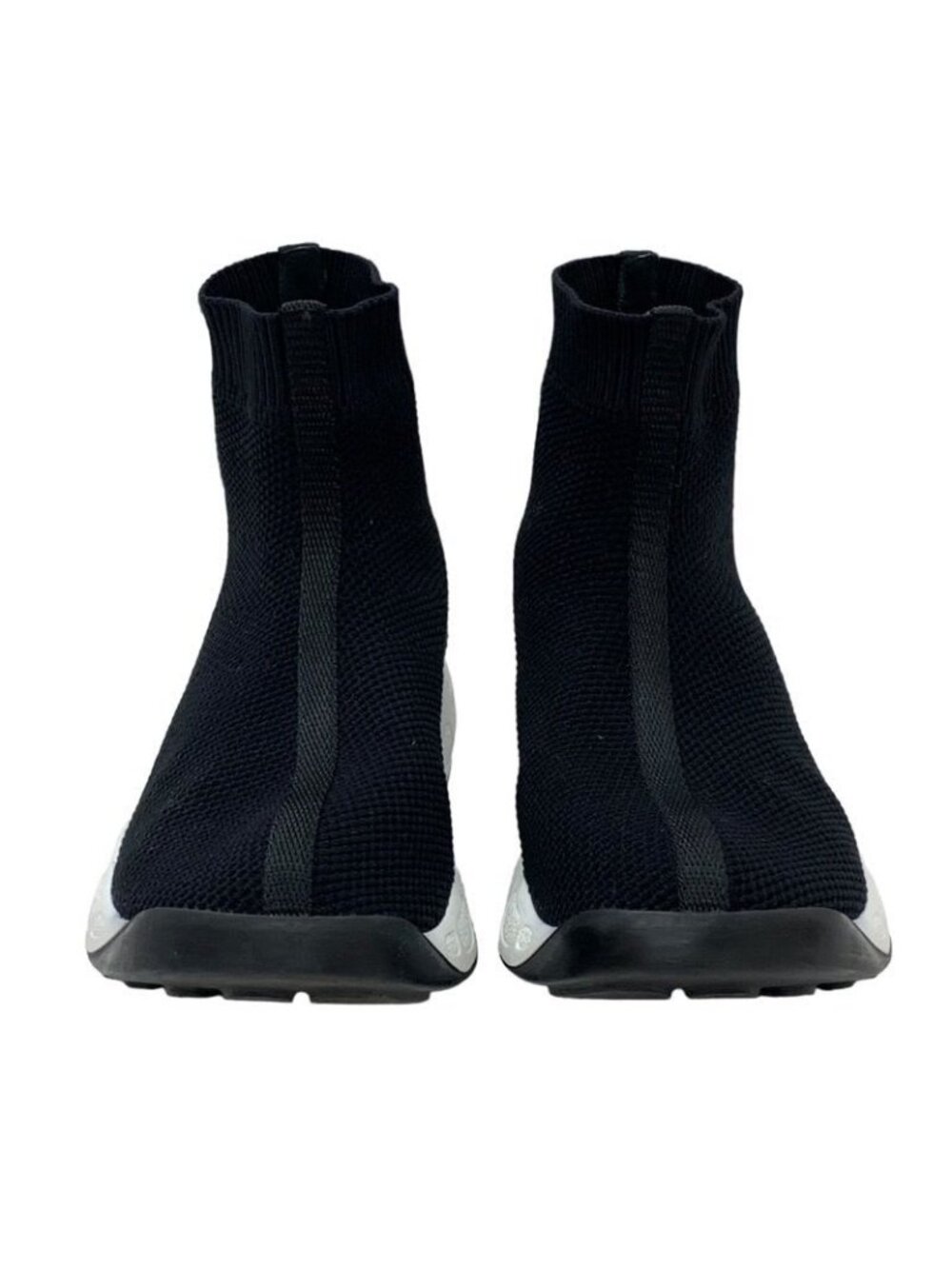 Christian Dior Sneakers Socks Shoes Logo Fabric Black - Picture 3 of 11